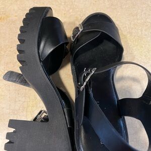 Madden Girl Black Platform Heels
